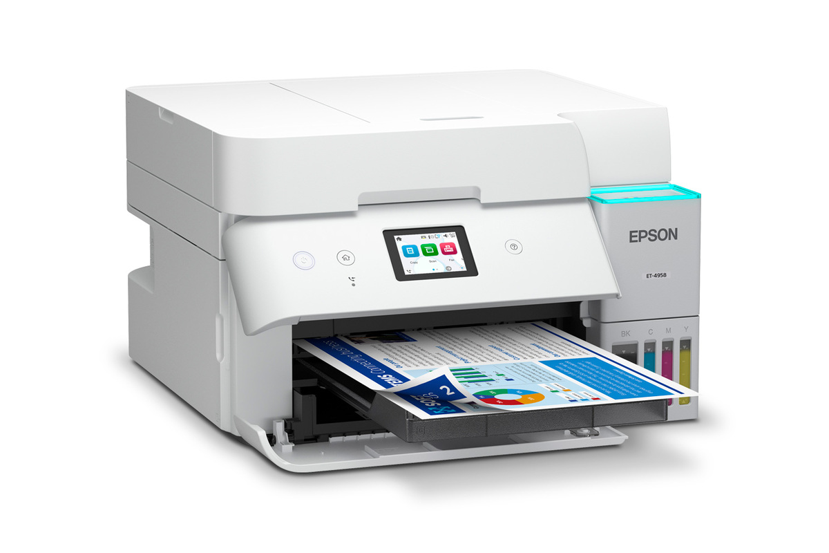 EcoTank ET-4958 Wireless All-in-One Color Supertank Printer – White