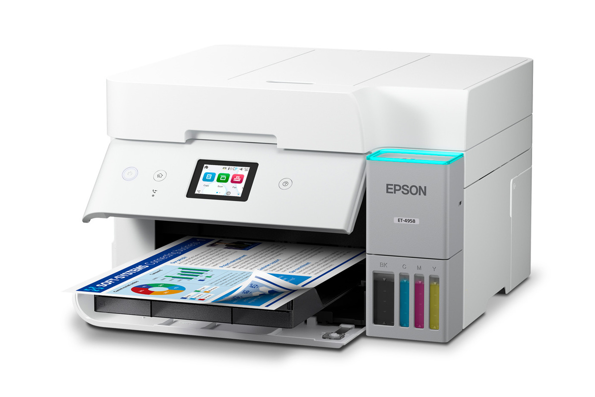 EcoTank ET-4958 Wireless All-in-One Color Supertank Printer – White