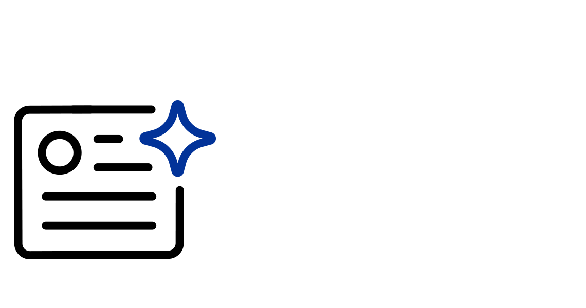 A label with star icon.