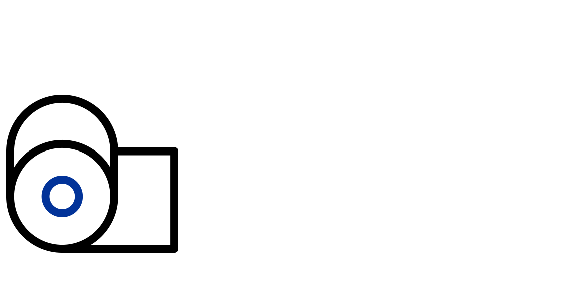 A label roll icon.